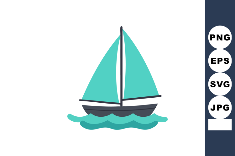 Sail Boat Clipart Image 2