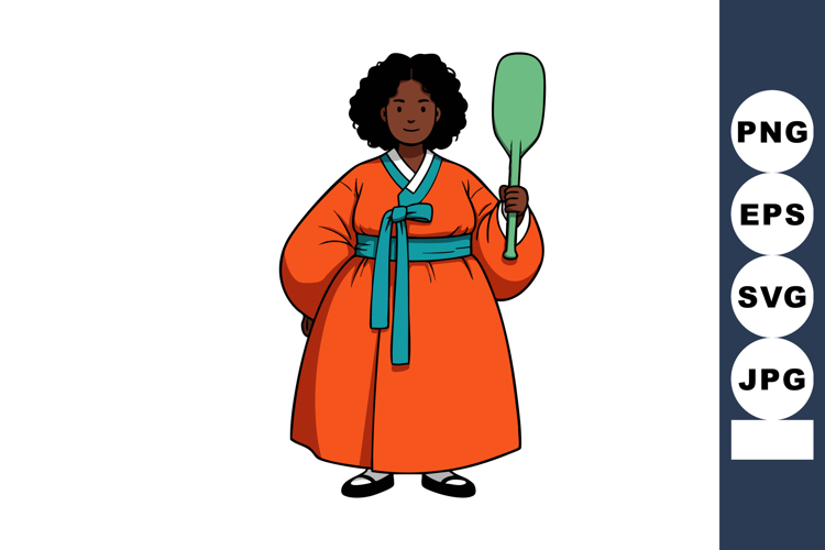 Curly Hair Clipart Image 12