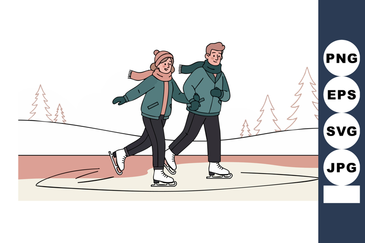 Ice Skating Clipart Image 17