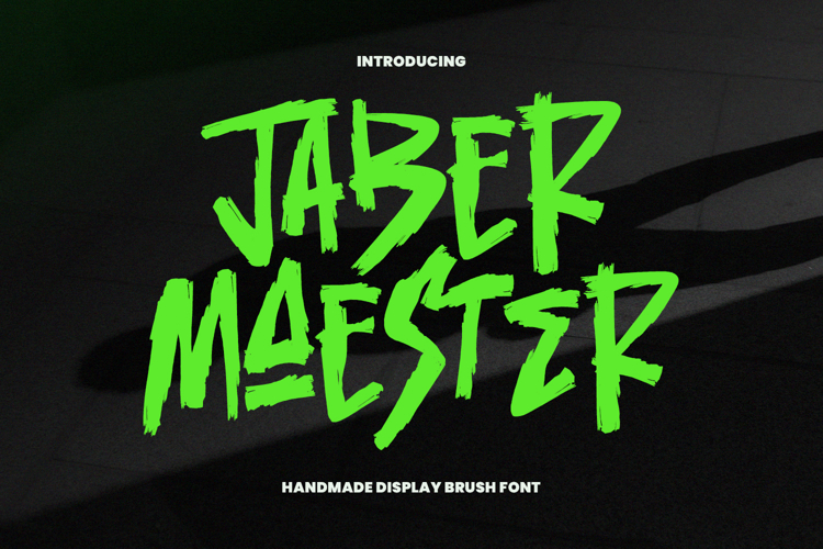 Jaber Maester Handmade Display Brush Font