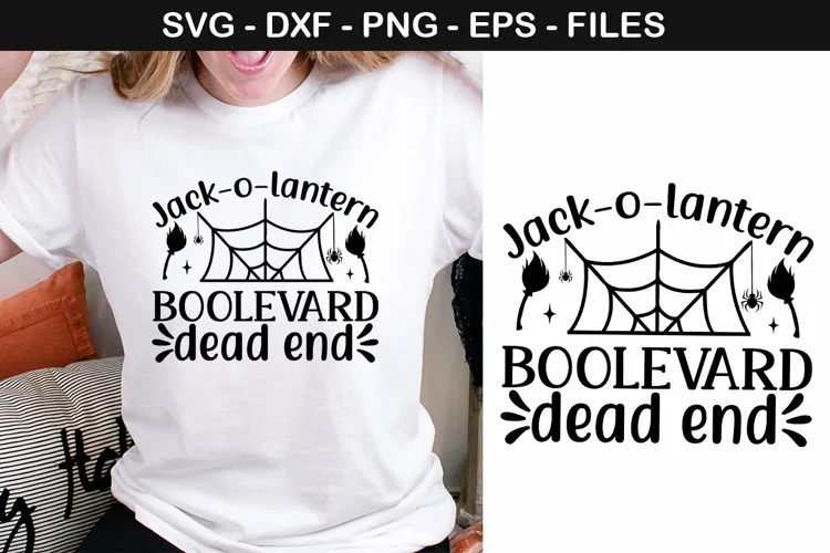 Jack-o-lantern boolevard dead end - Halloween SVG Des