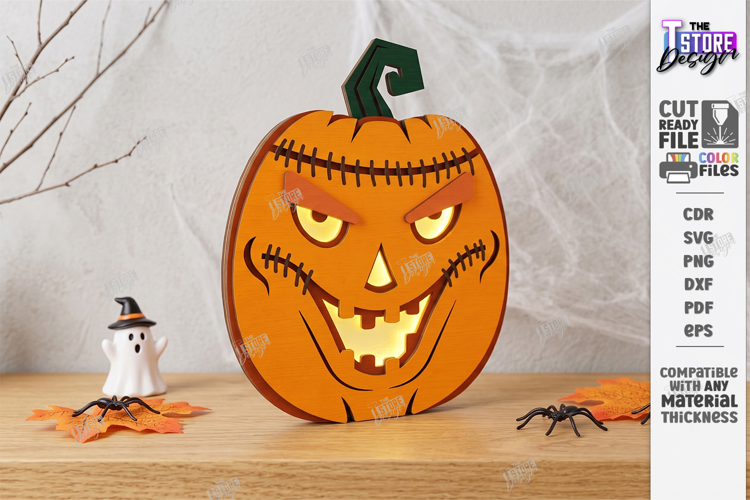 Jack O Lantern Candle Holder Laser Cut | Halloween Pumpkin
