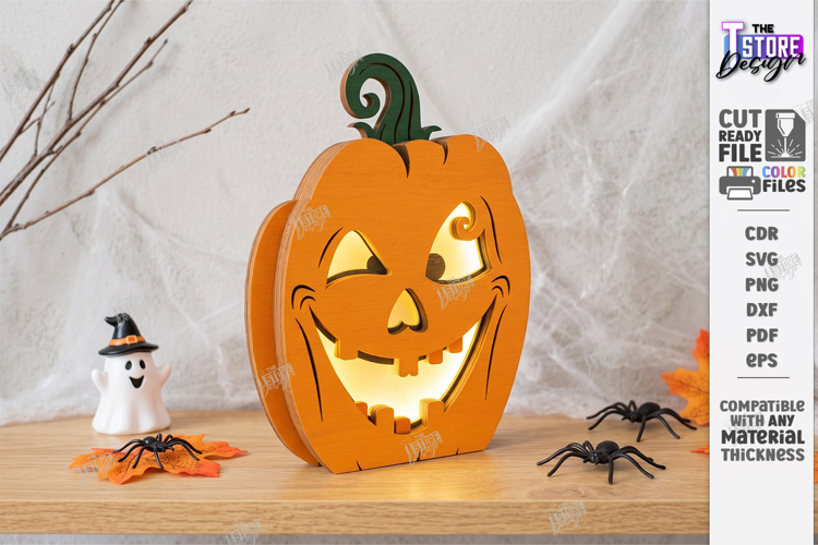 Jack O Lantern Candle Holder Laser Cut | Halloween Pumpkin