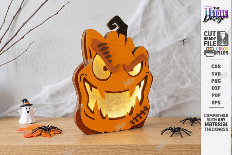 Jack O Lantern Candle Holder Laser Cut | Halloween Pumpkin