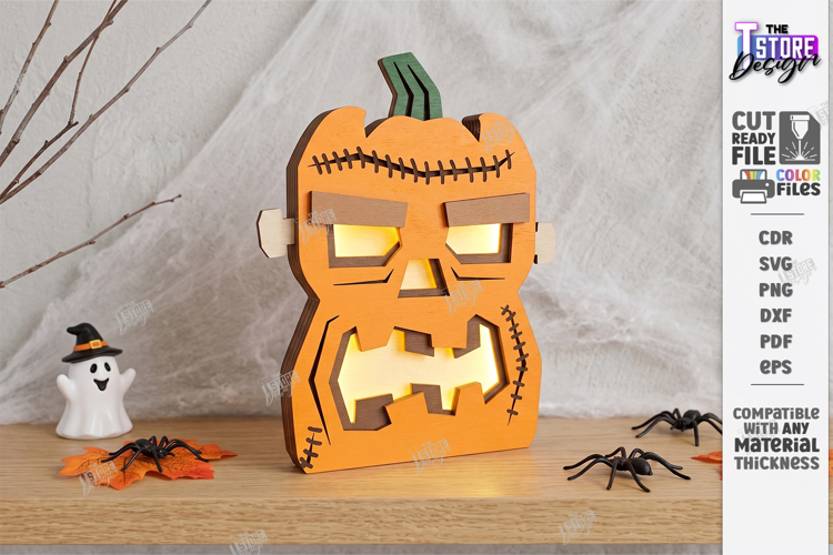 Jack O Lantern Candle Holder Laser Cut | Halloween Pumpkin