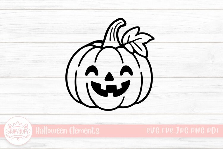 jack o lantern doodle halloween element example image 1
