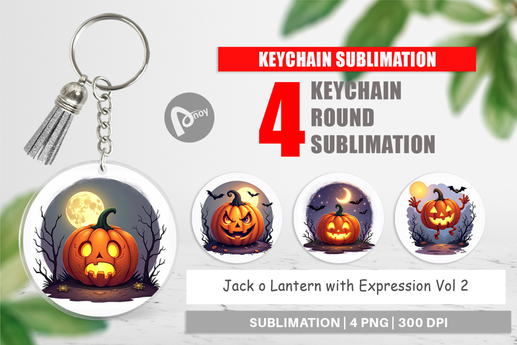 Keychain Halloween Jack Lantern