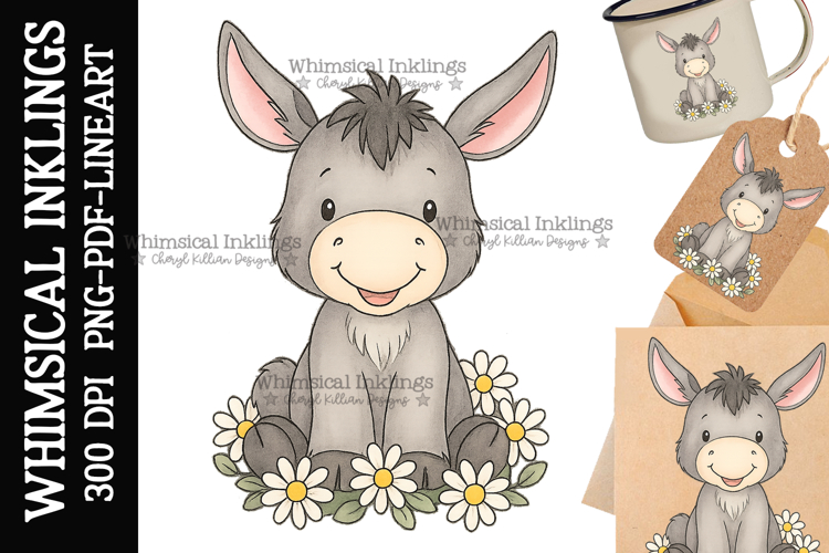 Jack-Donkey Sublimation Clipart