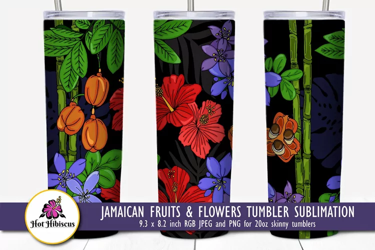 Jamaica Tumbler | Jamaican Tumbler Wrap Sublimation