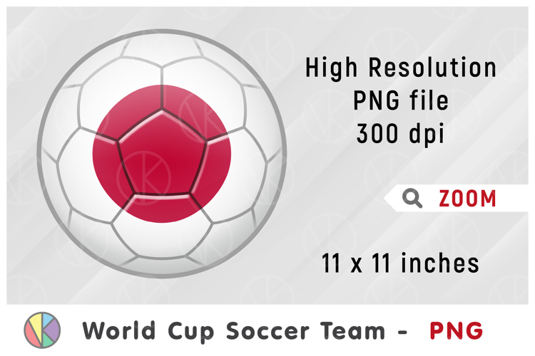 Japan National Team Soccer Ball. World Cup 2026