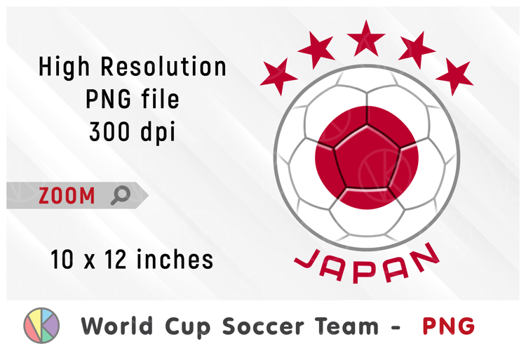 Japan National Team Soccer Ball. World Cup 2026