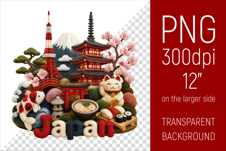 Japan Travel Landmark | National Culture Illustration