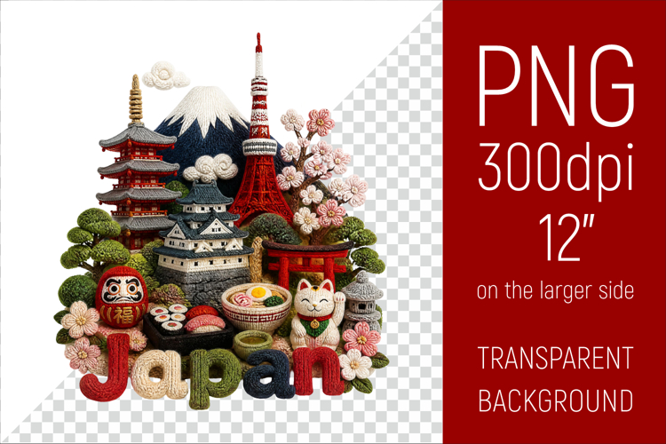 Japan Travel Landmark | National Culture Illustration