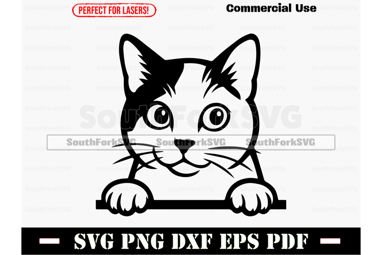 Cat Peeking Svg Image 21