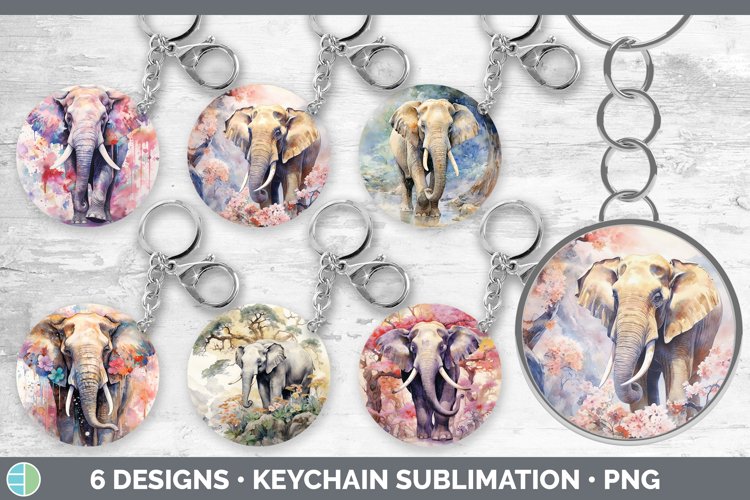Elephant Watercolor Clipart Image 10