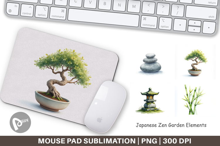 Zen Garden Elements Mouse Pad