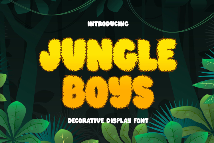 Jungle Boys | Furry Jungle Display Font