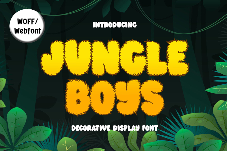 Jungle Boys | Webfont Playful Jungle-Inspired Typeface