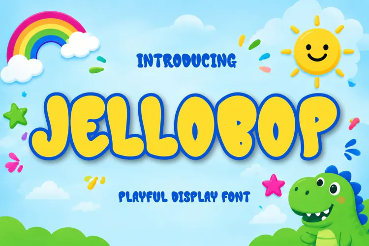 Jellobop Playful Display Font