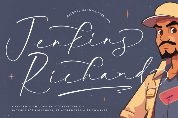 Jenkins Richard - Natural Handwritten Font