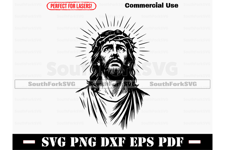 Jesus Crown of Thorns SVG PNG DXF EPS PDF