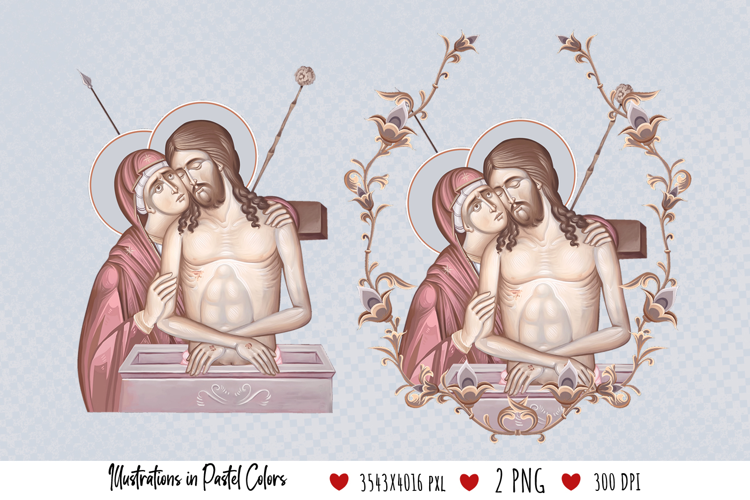 Jesus Christ King of Glory. Illustration in Byzantine Style