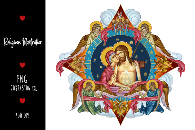 Jesus Christ King of Glory Religious Illustration