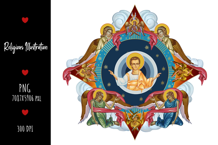 Jesus Christ Lord and Savior Religious Illustration