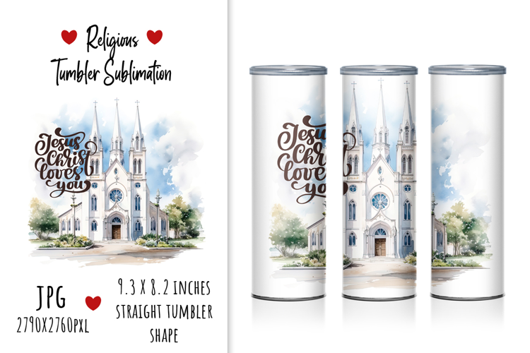 "Jesus Christ Loves You" Tumbler Classic Design
