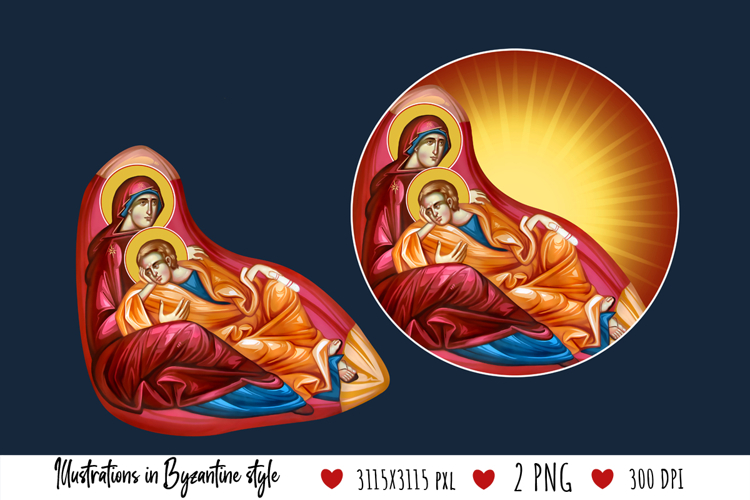 Eye of Providence. Illustration in Byzantine Style