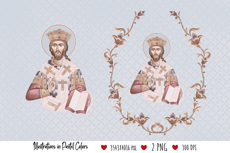Jesus Christ the Greatest Bishop Christian Illustration example image 1