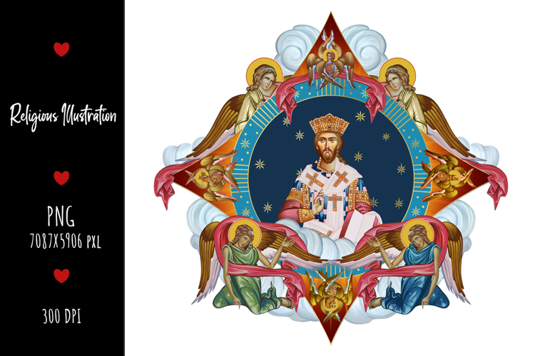 Jesus Christ the Greatest Bishop Religious Illustration