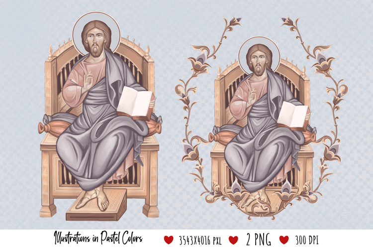 Jesus Christ Greatest Bishop. Christian Illustration