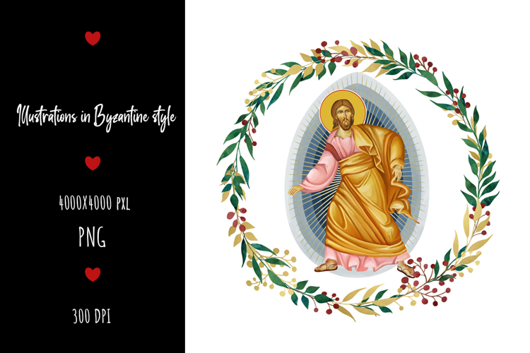 christening, vintage, religious, icon, communion, faith, sacrament, saviour, epiphany, christian, evangelical, orthodox, greek, art, saint, holy, king, baptism, confirmation, floral, religion, wreath, illustration, god, blessing, byzantine