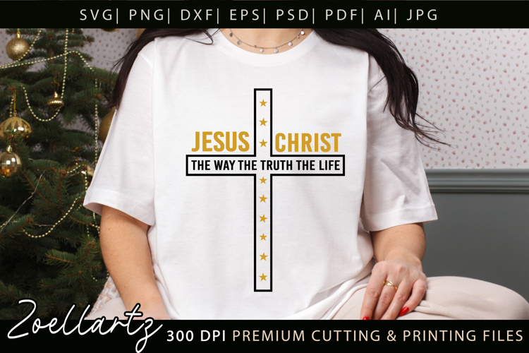 Jesus SVG Christian Quote SVG Jesus Faith T-shirt Mug Design