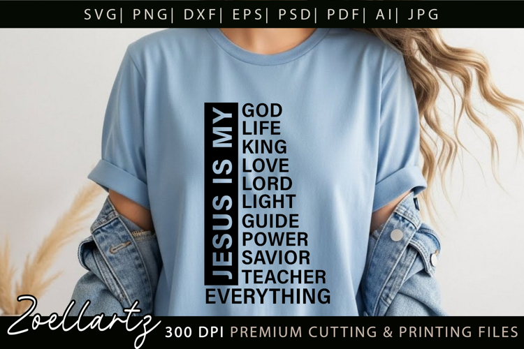 Jesus Faith Christian Quote SVG Cut Files Bible Cross SVG