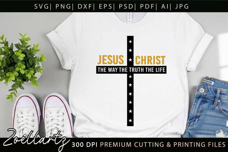 Jesus SVG Christian Quote SVG Jesus Faith T-shirt Mug Design
