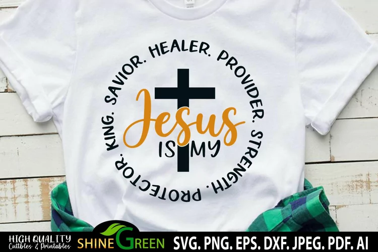 Jesus SVG - Inspirational Christian Quotes with Cross SVG