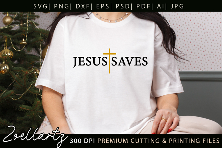 Jesus SVG for Cricut Faith Christian T-shirt Mug Design