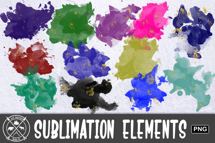 Jewel Tone watercolor Sublimation|Sublimation PNG example image 1