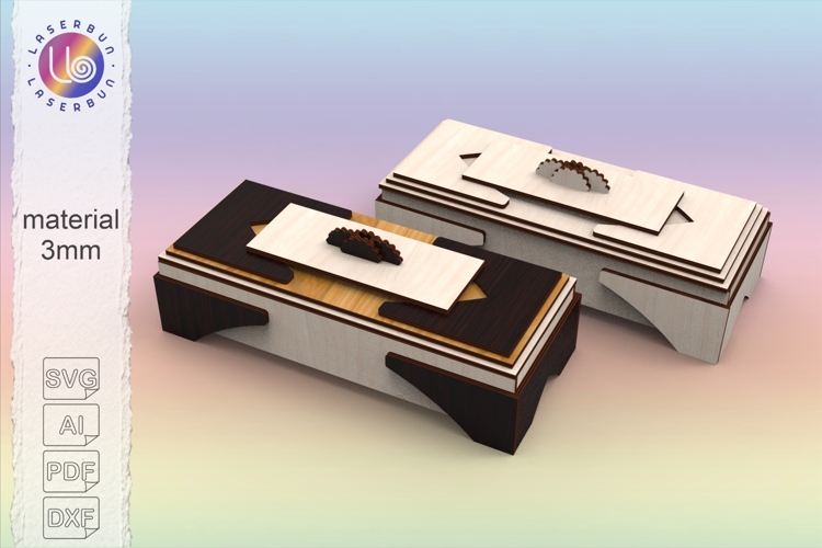 Japanese style jewelry box svg file