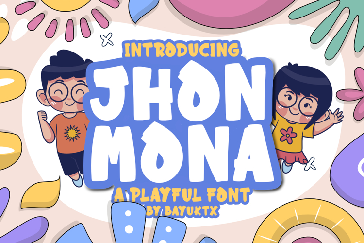 Jhon Mona a Playful Display Font