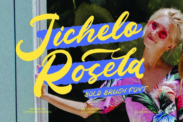 Jichelo Rosela - Bold Brush Font