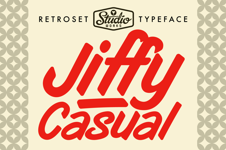 Jiffy Casual | Retroset Typeface example image 1