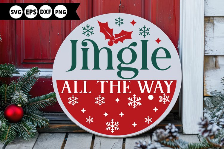 Round Christmas Ornament Svg Image 15