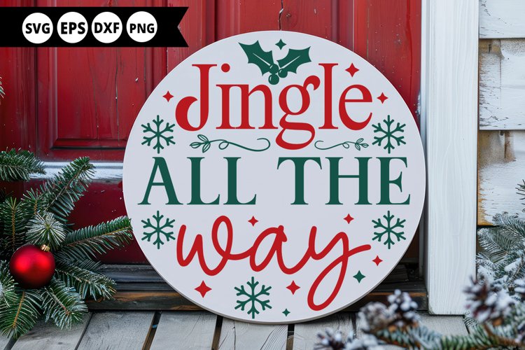 Round Christmas Ornament Svg Image 14