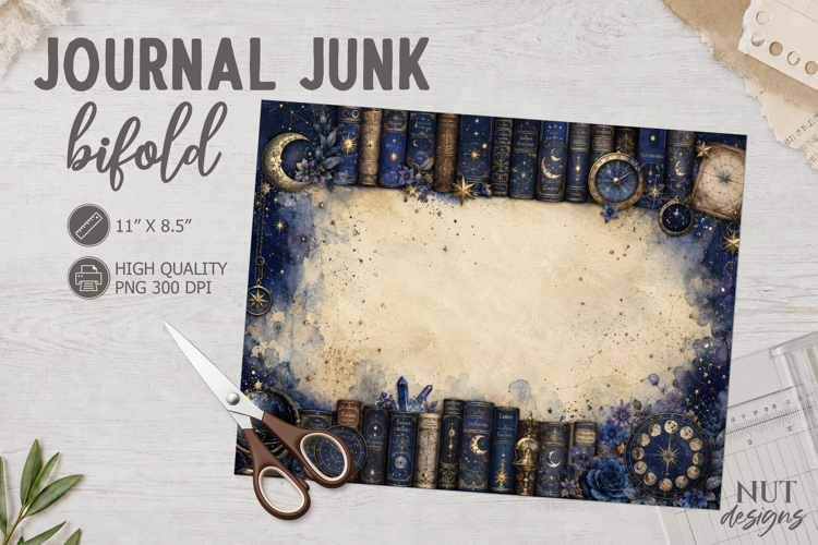 Celestial Vintage Journal Paper astrology background