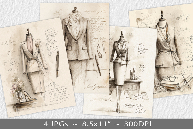 Vintage Woman Illustration Image 5