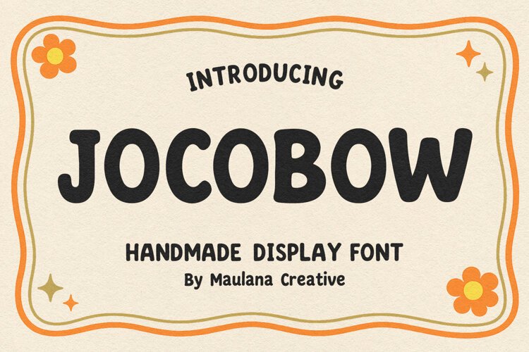 Jocobow Cute Playful Retro Handmade Display Font example image 1