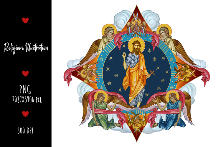 christening, vintage, religious, heaven, communion, faith, sacrament, saviour, epiphany, christian, evangelical, orthodox, greek, art, saint, holy, king, baptism, confirmation, angels, religion, sky, illustration, god, blessing, byzantine